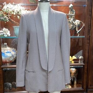 Mural Women's Houndstooth Blazer in Black and Brown